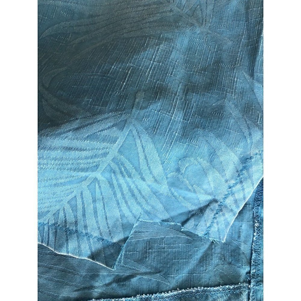 Nancy Bolen Womens Textured Blue Silk Button Down shirt Size M - Picture 12 of 12